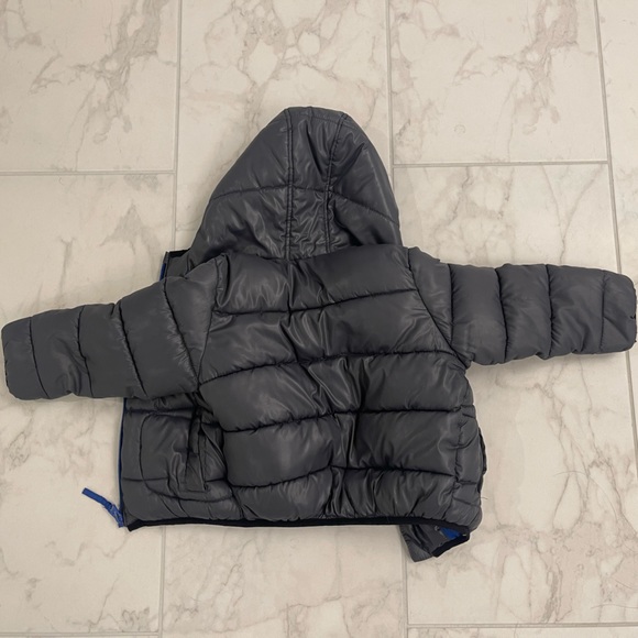 Zara Gray Puffer Jacket 2-3 - Picture 2 of 5